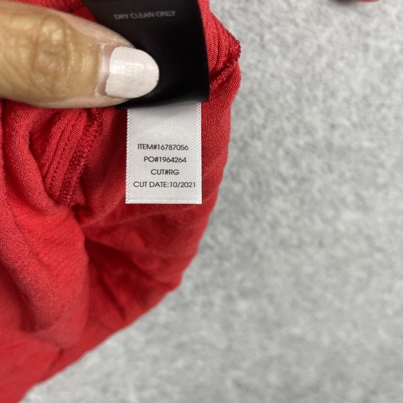 Torrid Peasant Gauze Top Crochet Trim Womens 3X Red Boho Cottagecore Festival - Picture 6 of 9